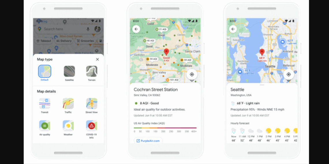 Google Maps terá mapas de qualidade do ar, navegação interna e mais de 100 novos recursos alimentados por IA