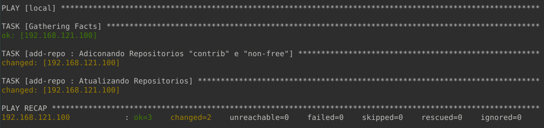 pós-instalação do Debian com Ansible