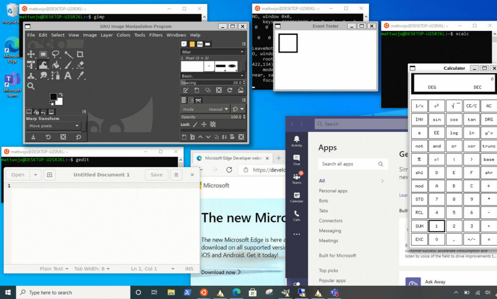 Linux no Windows 10: WSL oferece suporte a aplicativos com interface gráfica