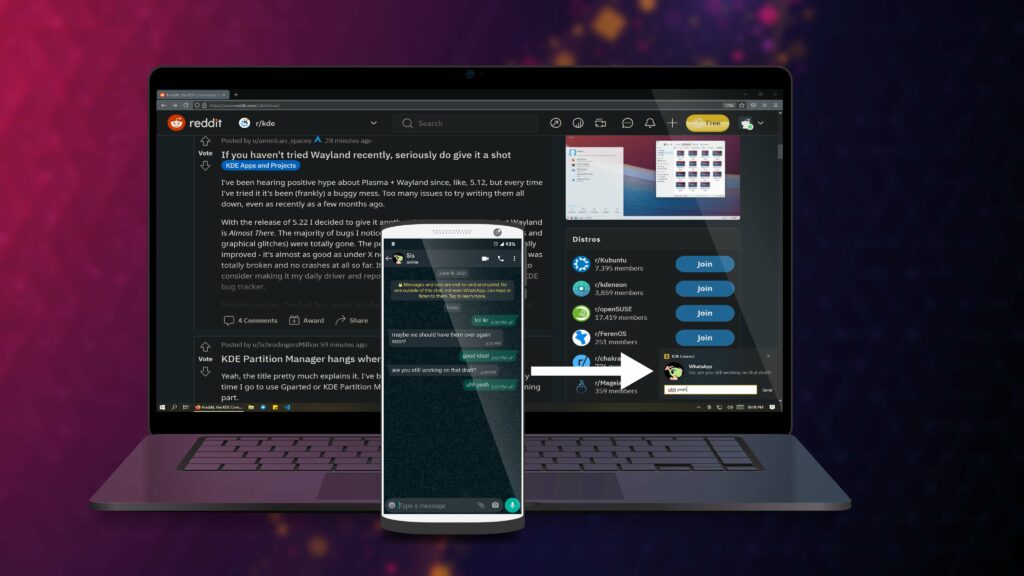 KDE Connect ganha versão oficial para Windows