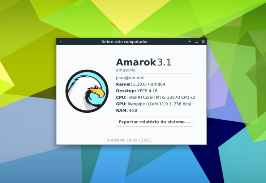 Distribuição Amarok Linux apresenta atualizações da versão 3.1