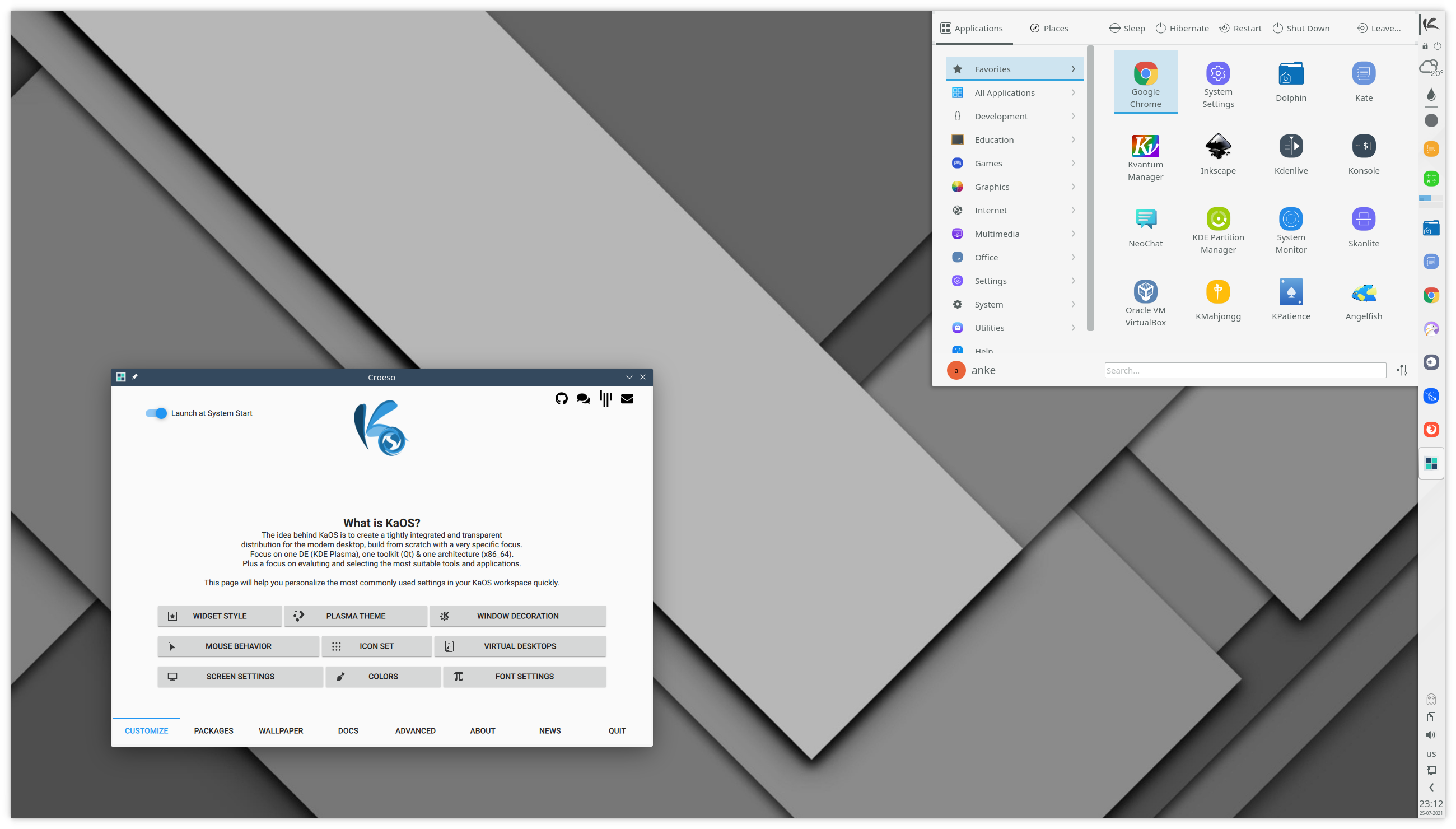Nova versão da distribuição KaOS Linux traz suporte ao ZFS e os últimos recursos do KDE