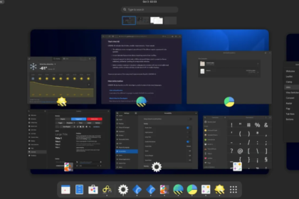 GNOME 42 Desktop tem opção de tema escuro