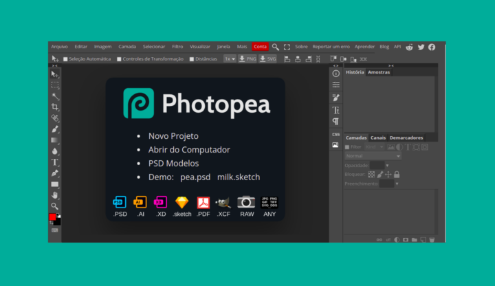 Como instalar o Photopea, uma alternativa para o Photoshop, no Ubuntu, Fedora, Debian e openSUSE!