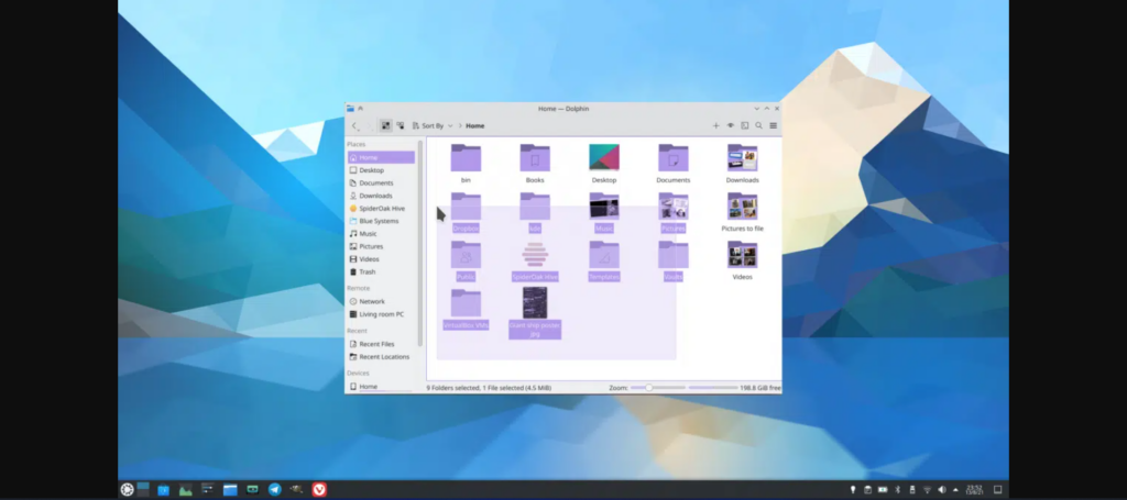 Cor de destaque chega às pastas KDE Plasma e Breeze