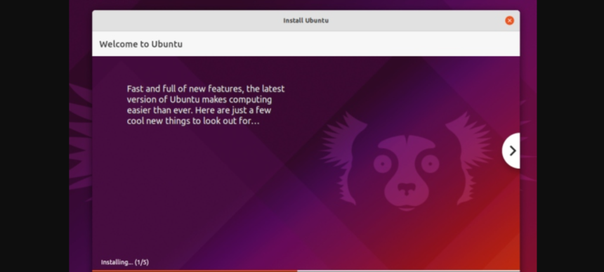 Ubuntu continua trabalhando no utilitário de atualização de firmware por escrito Flutter + Dart