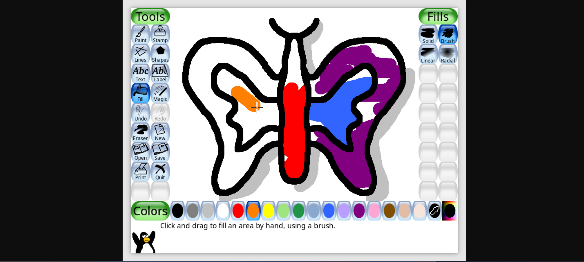 Tux Paint 0.9.27 para crianças adiciona novas maneiras de desenhar e outras atualizações