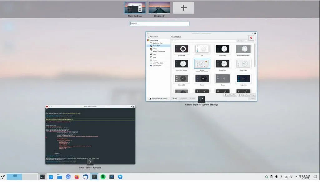 KDE Plasma 5.24 copia GNOME e adiciona efeito inspirado na visão geral das atividades