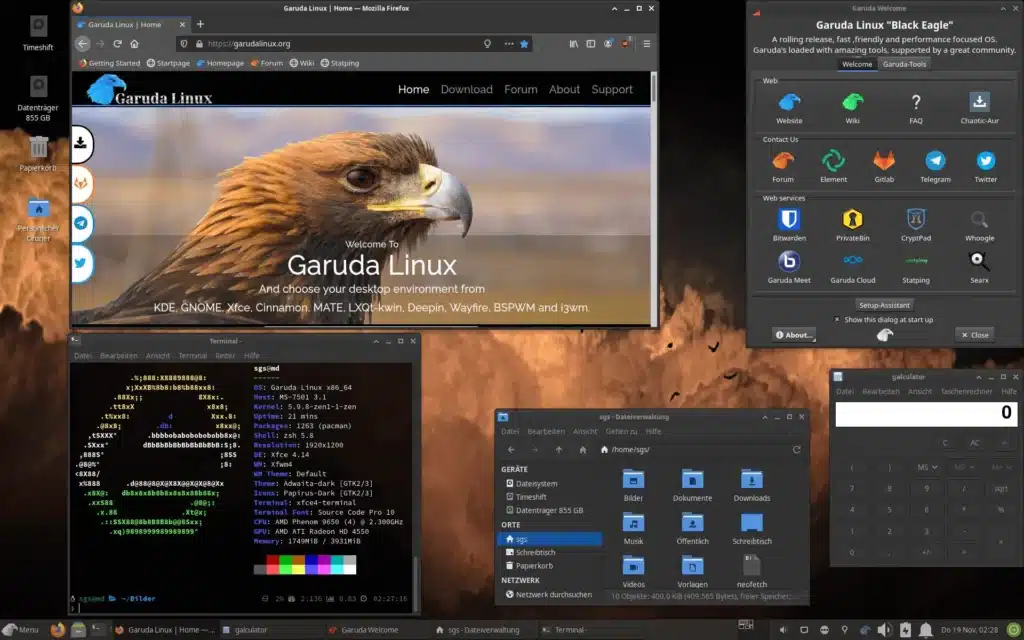 Garuda Linux é a distribuição mais bonita, estável de 2021! Um sistema que merece reconhecimento!