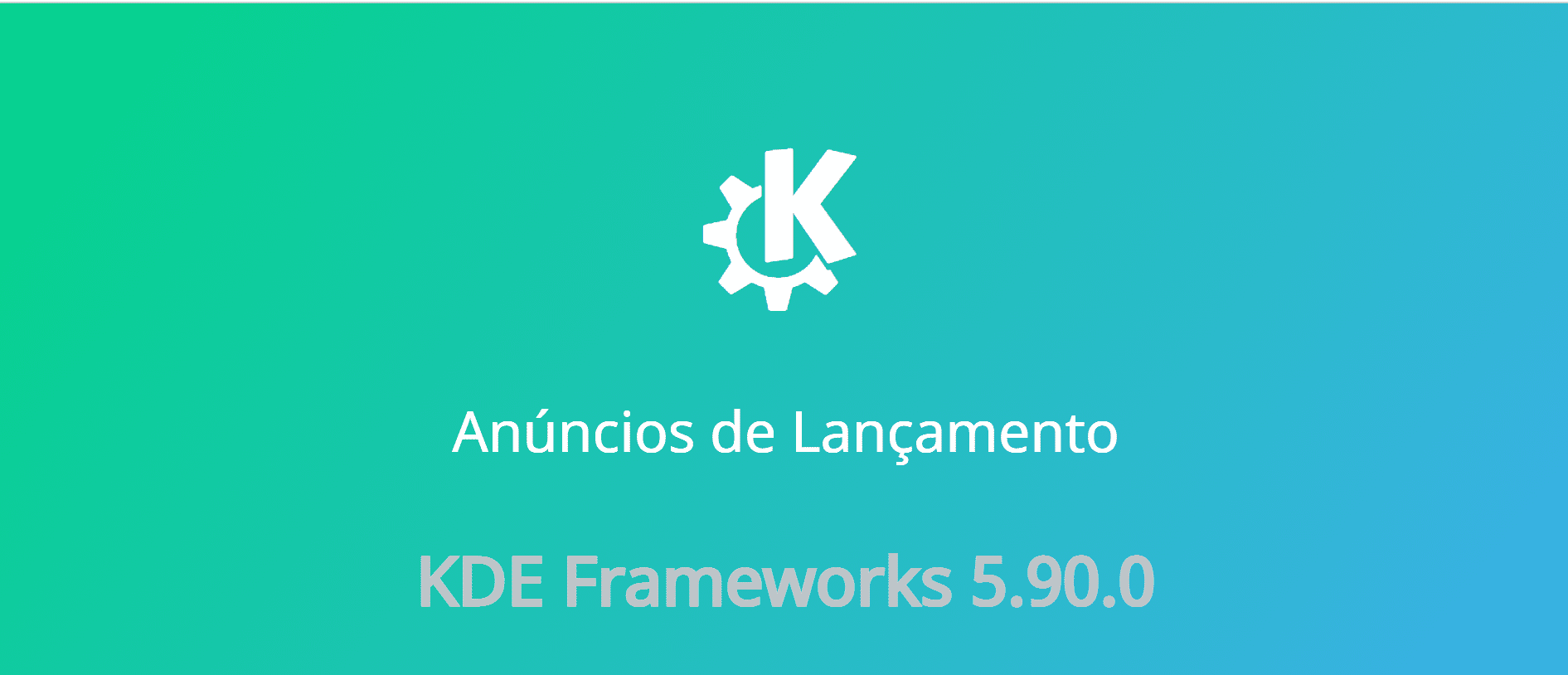 Lançado KDE Frameworks 5.90