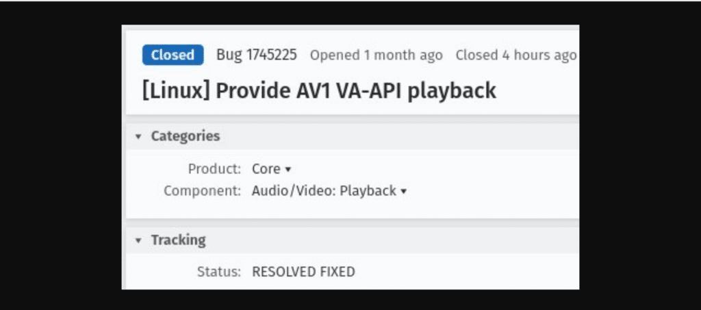 Firefox implementa aceleração AV1 VA-API