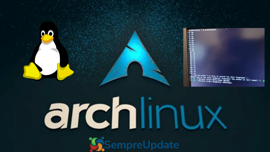 Instalador baseado em menu do Arch Linux recebe nova visualização de disco