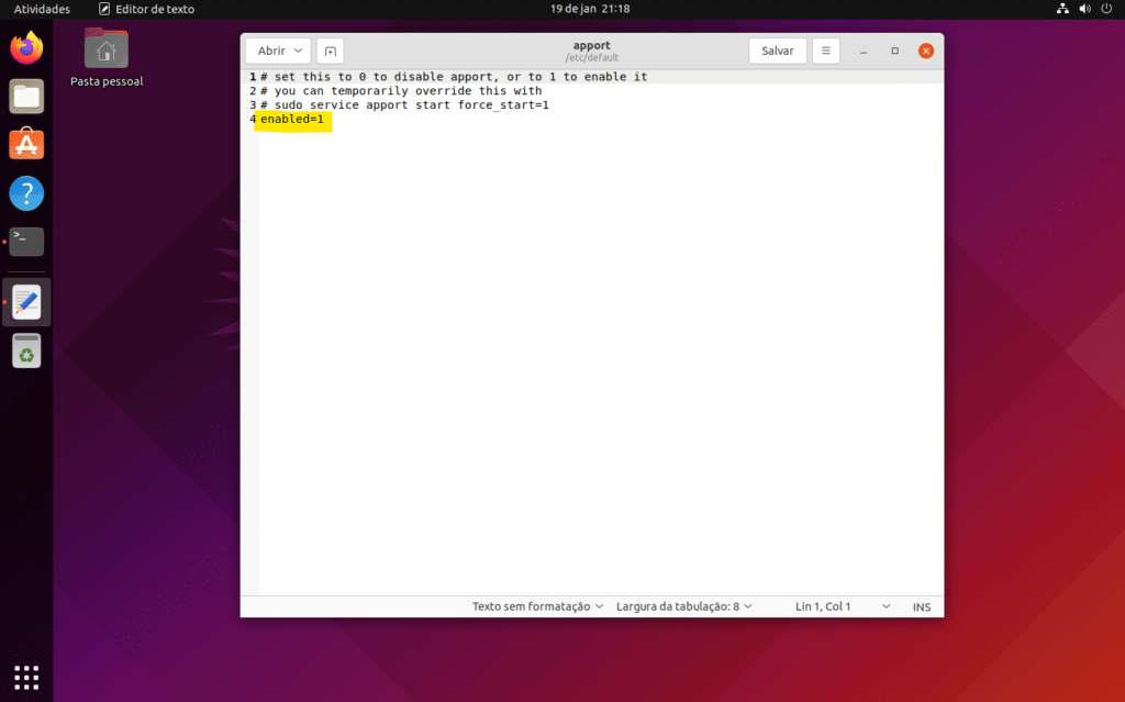 Como desativar a ferramenta de relatórios de falhas Ubuntu, o Apport!