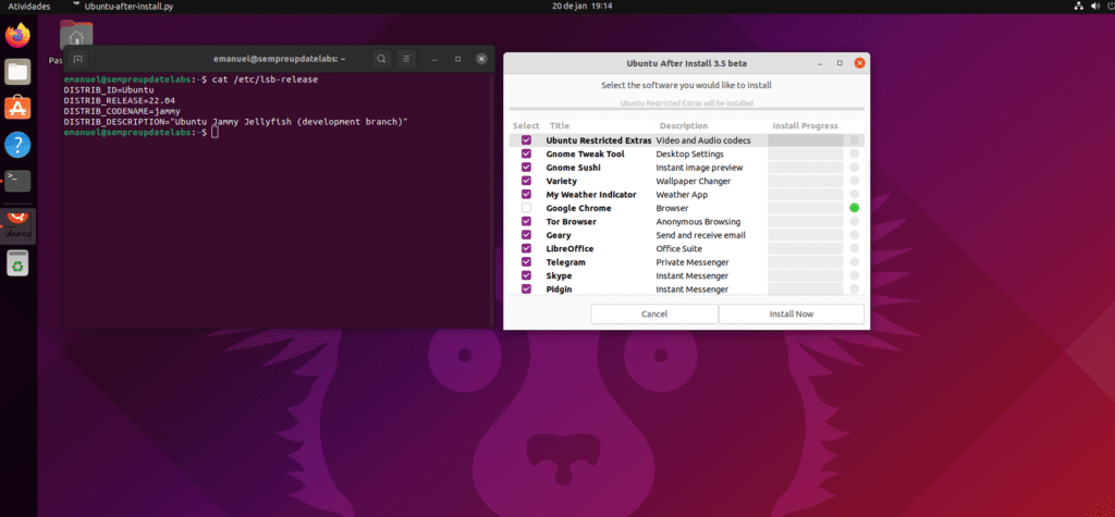 Ubuntu pronto para usar! Conheça o Ubuntu After Install e deixe seu Ubuntu completo!