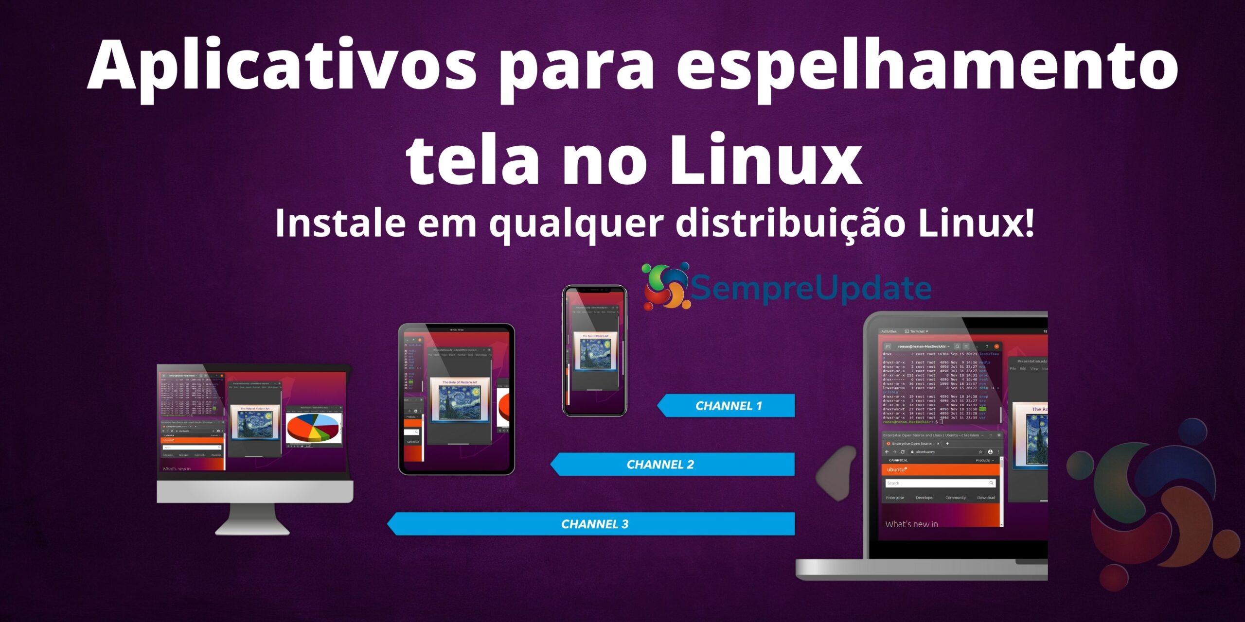 Melhores aplicativos Linux para espelhar tela de dispositivos Android ou iOS!