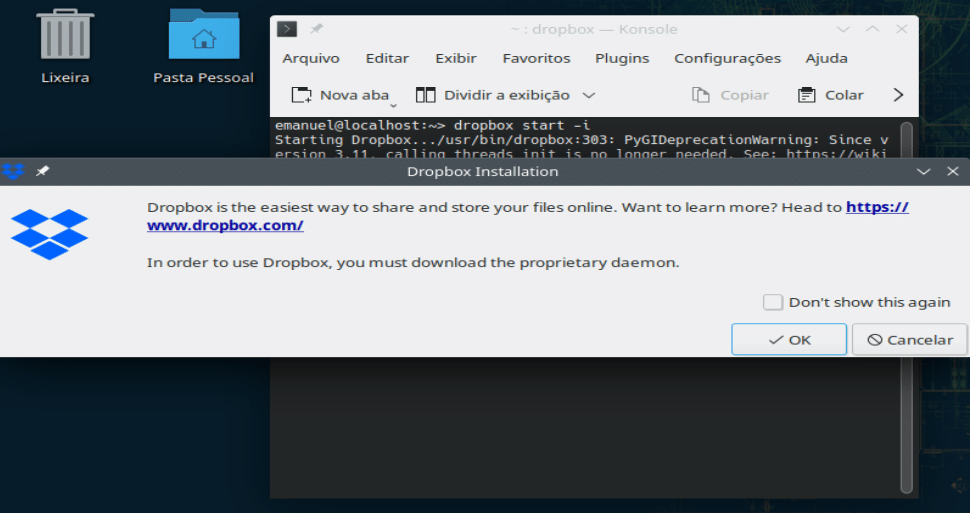 Como instalar o Dropbox no openSUSE