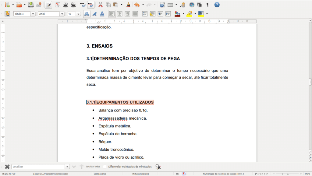 Como criar um sumário no LibreOffice