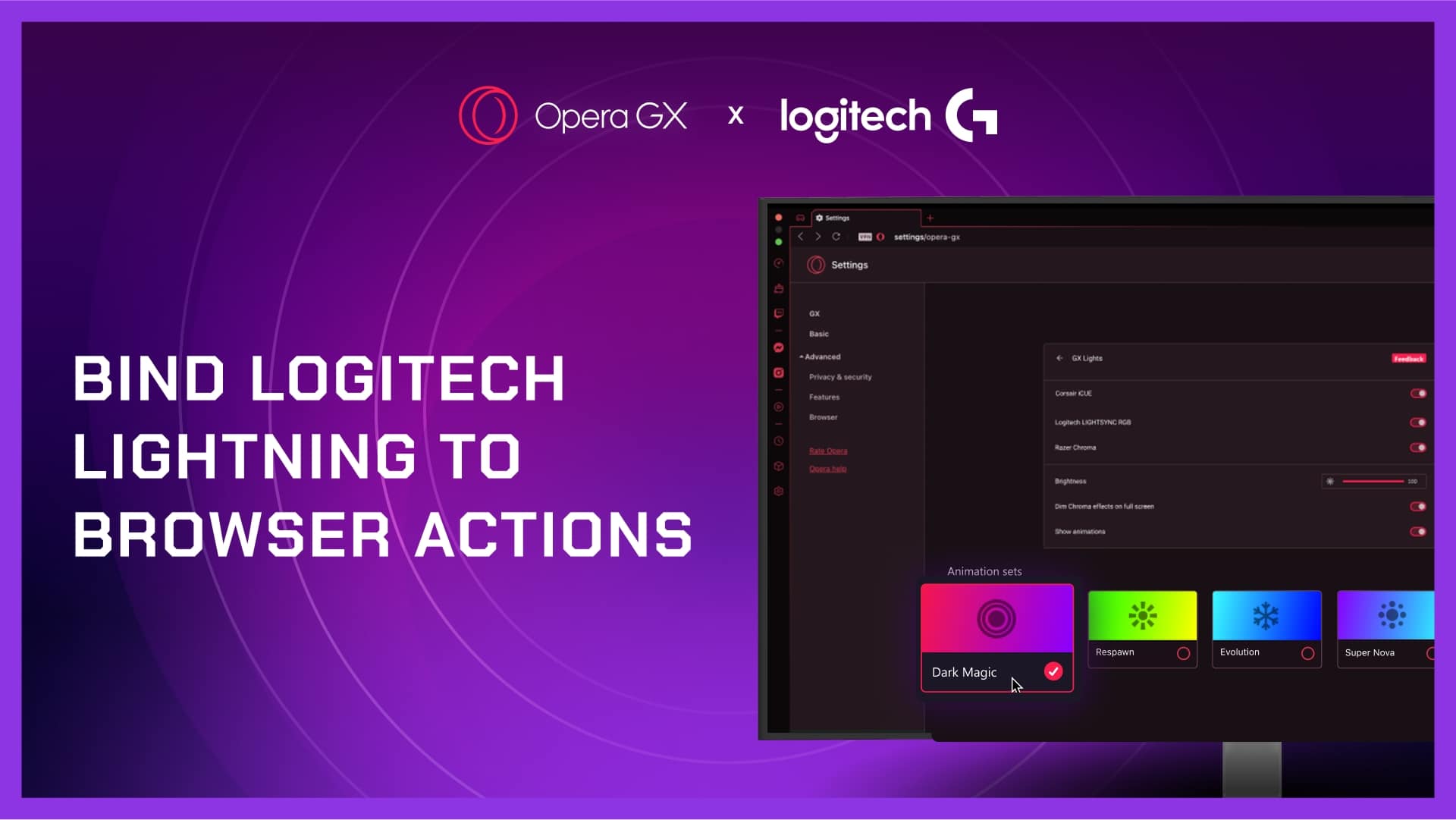 Navegador Opera GX inova em integração com a Logitech