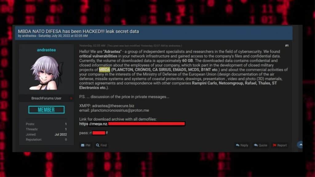 cibercriminosos-afirmam-que-hackearam-a-multinacional-fabricante-europeia-de-misseis-mbda