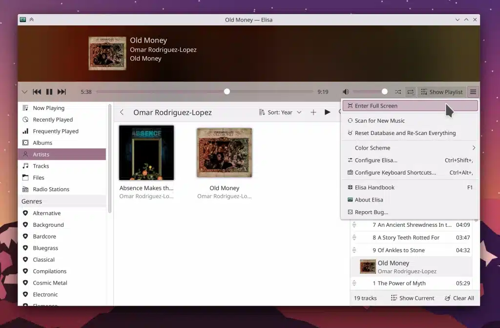 Dolphin do KDE recebe um modo de seleção dedicado e modo de tela cheia para Elisa