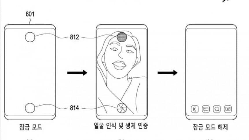patente-da-samsung-usa-duas-cameras-sob-a-tela-para-reconhecimento-facial