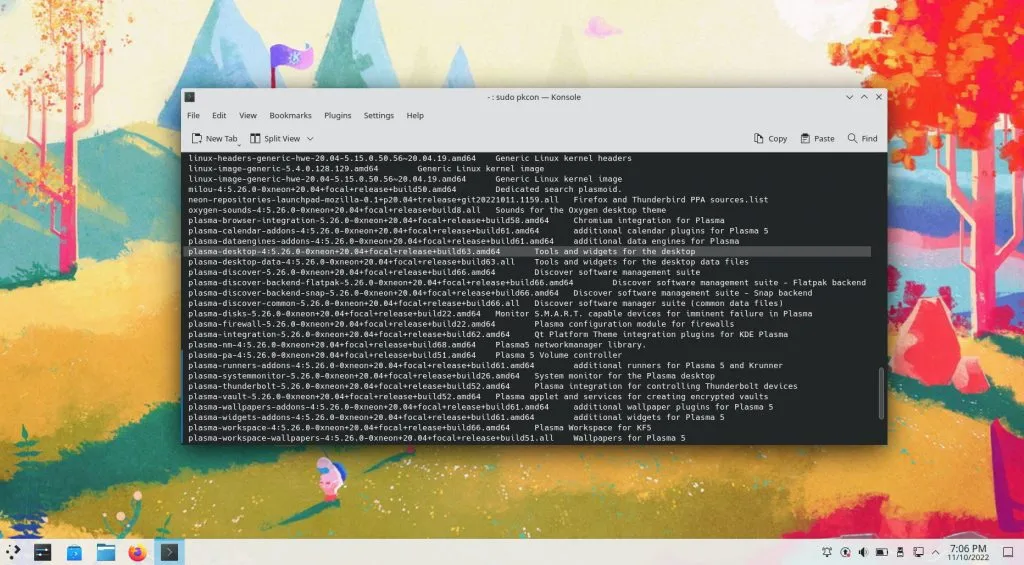 Como atualizar para o KDE Plasma 5.26 de 5.25