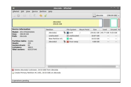 GParted 1.5 permite reparo ao verificar sistemas de arquivos exFAT