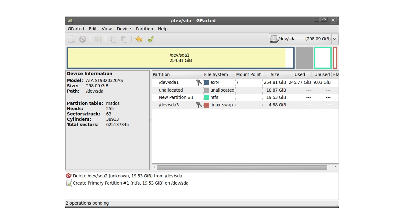 GParted 1.5 permite reparo ao verificar sistemas de arquivos exFAT