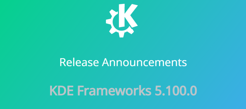 KDE Frameworks 5.100 lançado com muitas melhorias para desktop e aplicativos Plasma