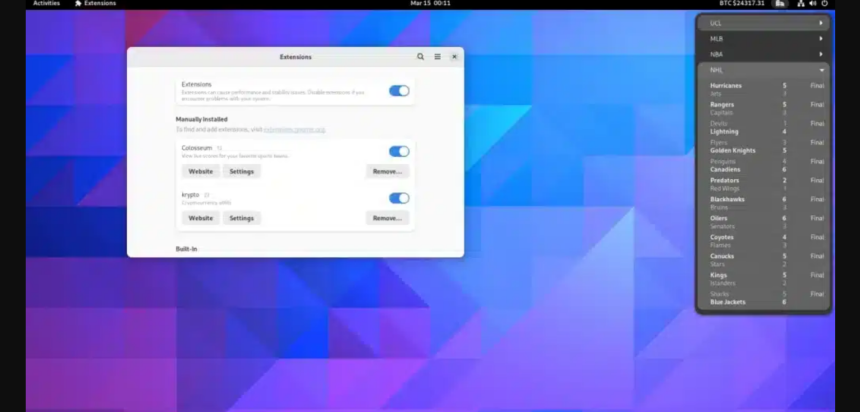 GNOME Builder apresentará atalhos personalizados