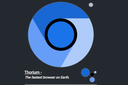 Thorium é um fork do Chrome que expande capacidades e desempenho
