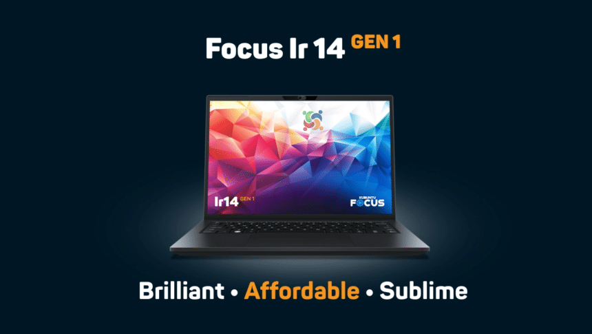 Kubuntu Focus Ir14 chega como um laptop Linux acessível e pronto para empresas