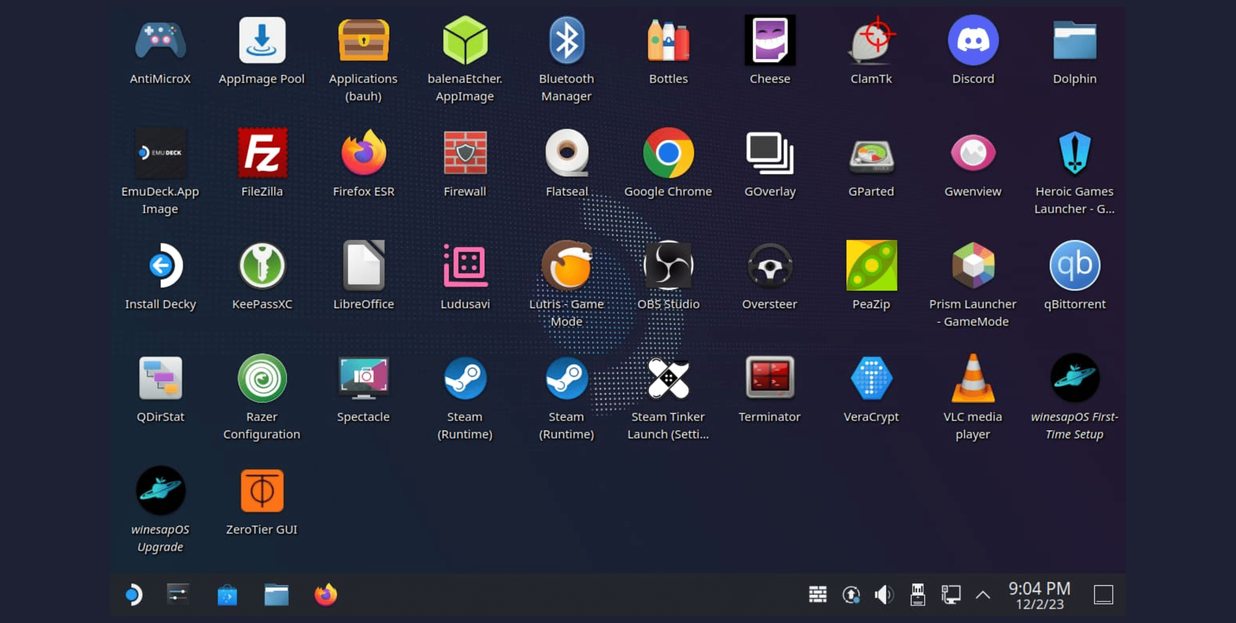 winesapOS é uma distribuição Linux portátil semelhante ao SteamOS