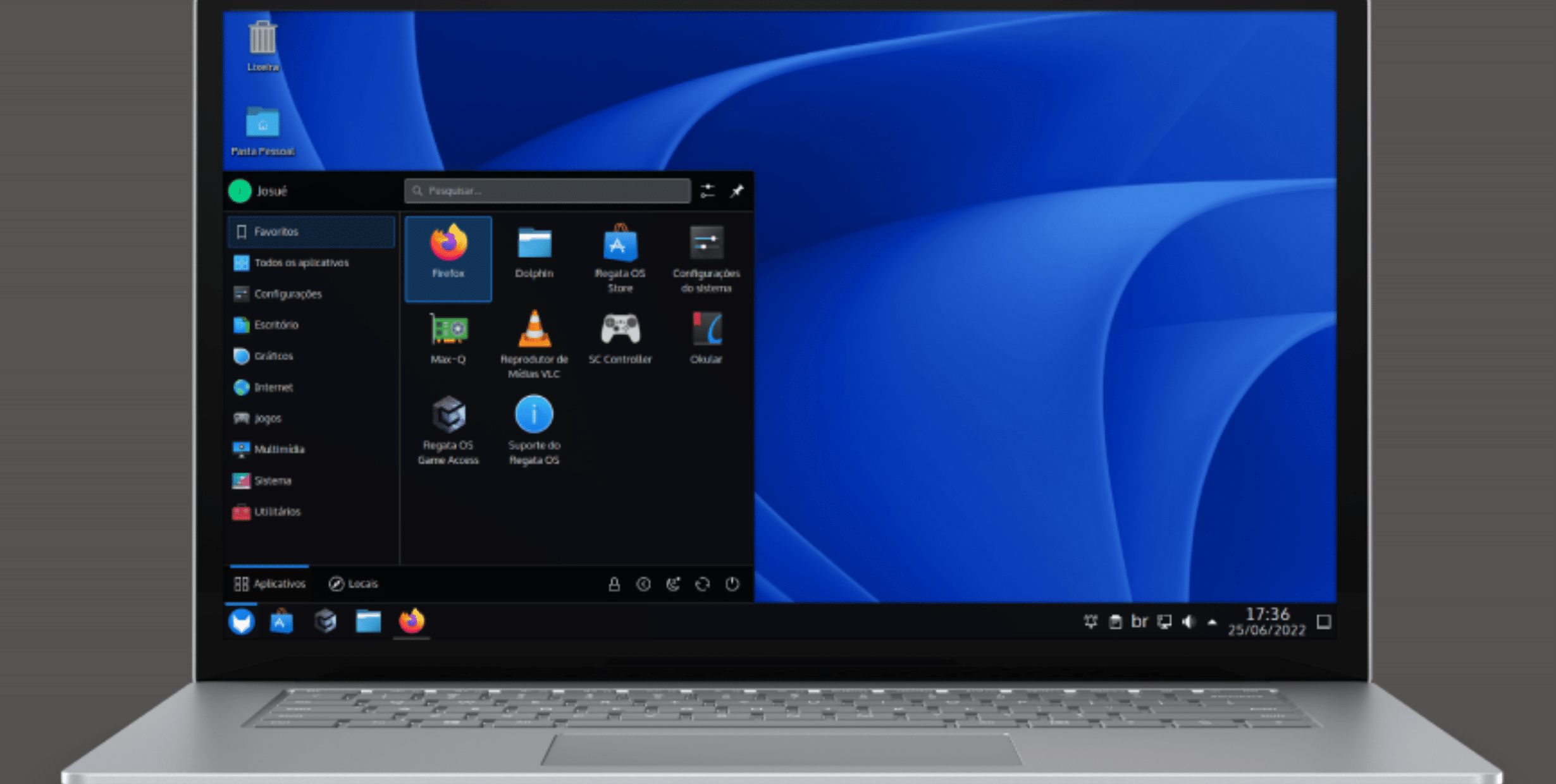 Distribuição Linux Regata OS 24 'Arctic Fox' tem foco em jogos e vem com novo KDE Plasma 6