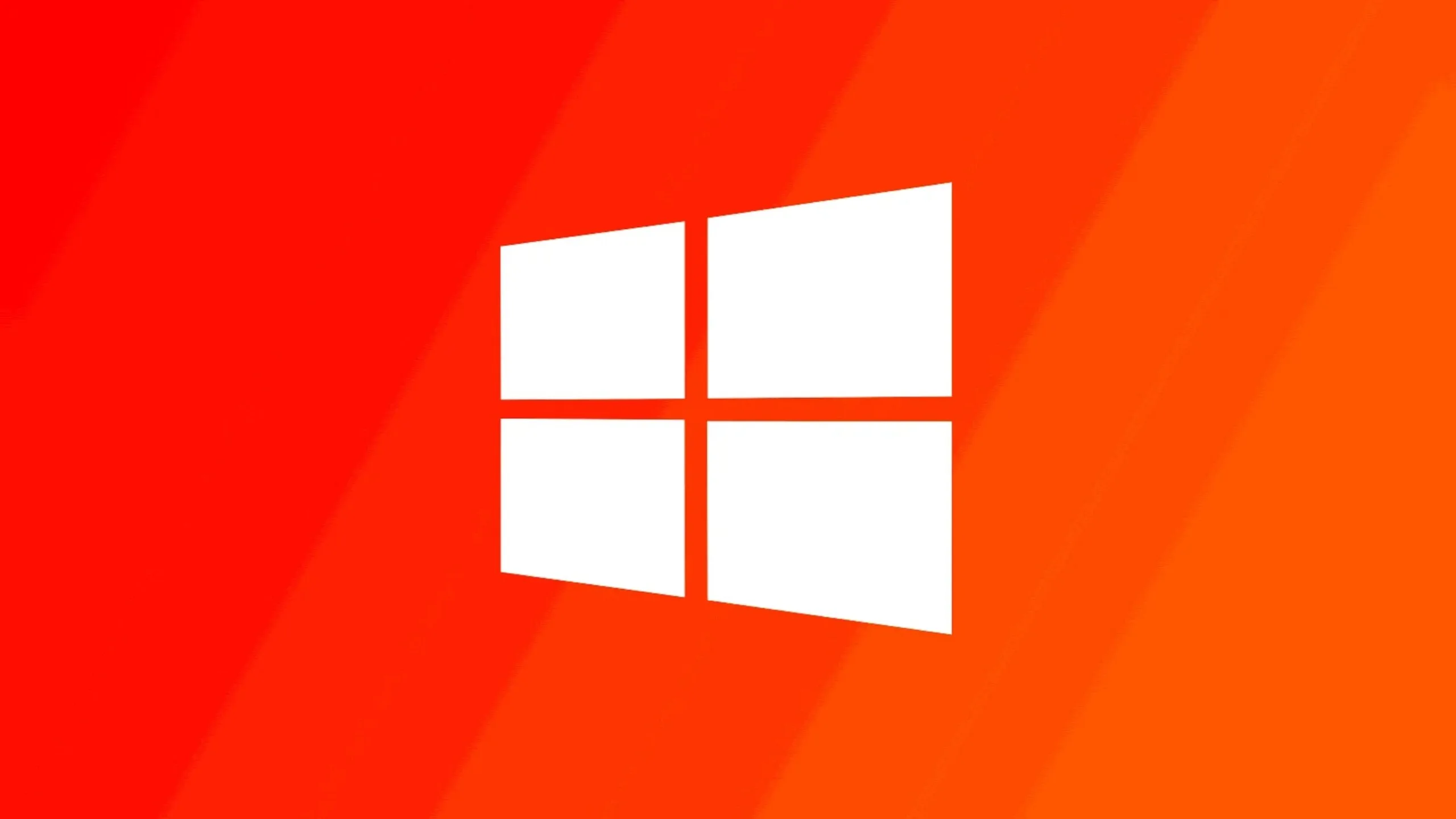 Imagem com logomarca do Windows com fundo laranja
