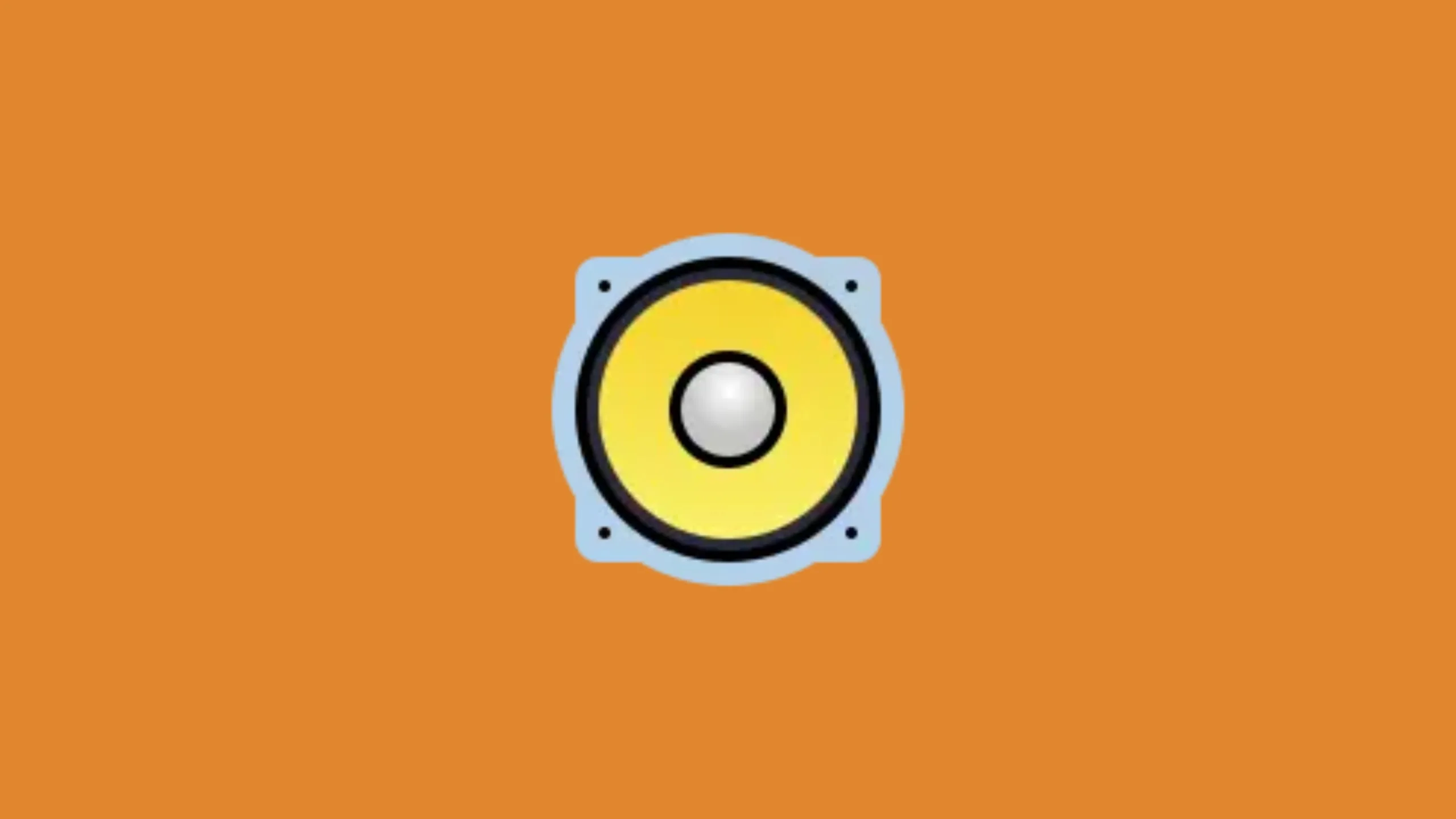 Imagem com a logomarca do Music com fundo laranja