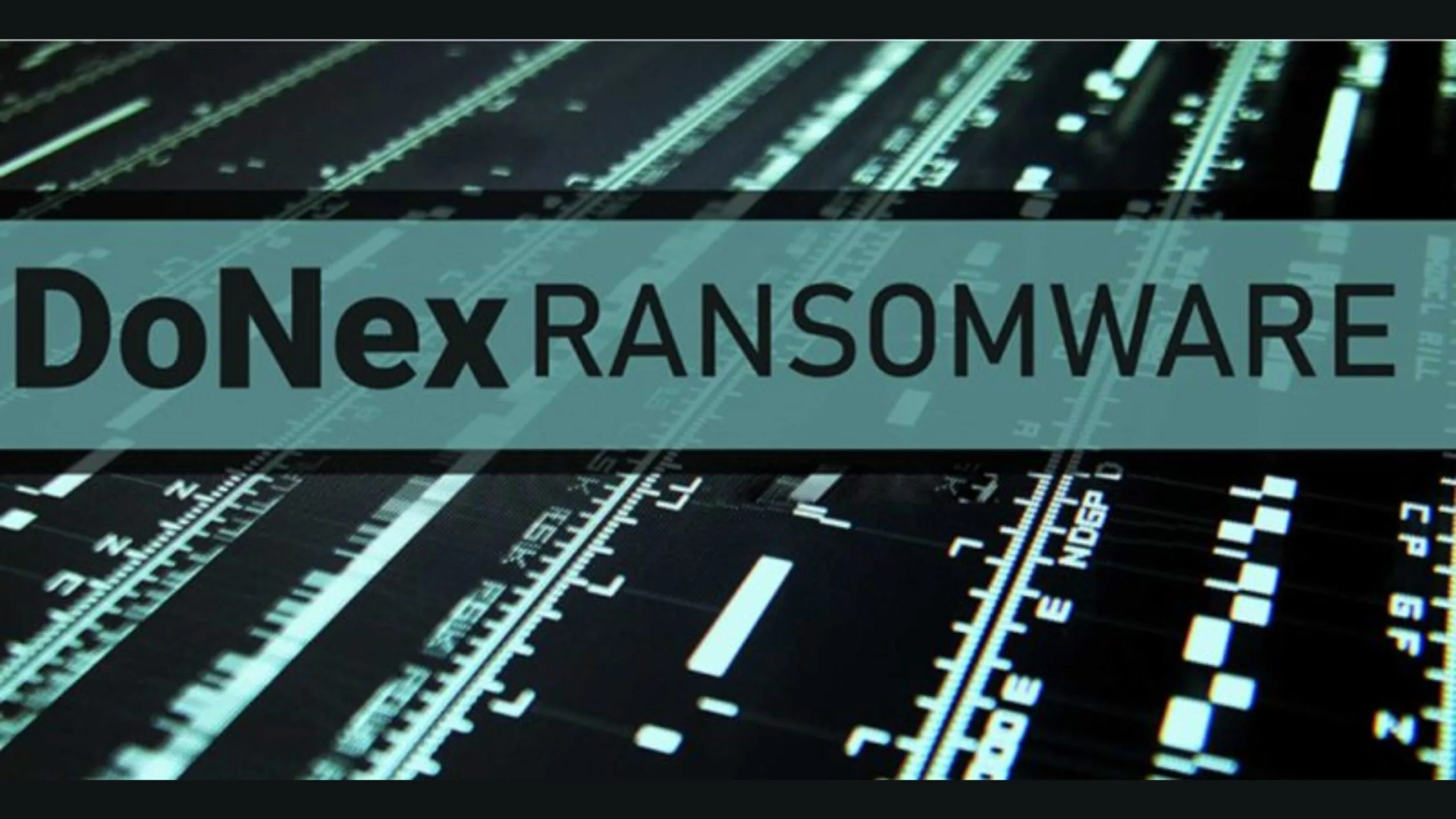 Imagem com o nome Donex ransomware em destaque