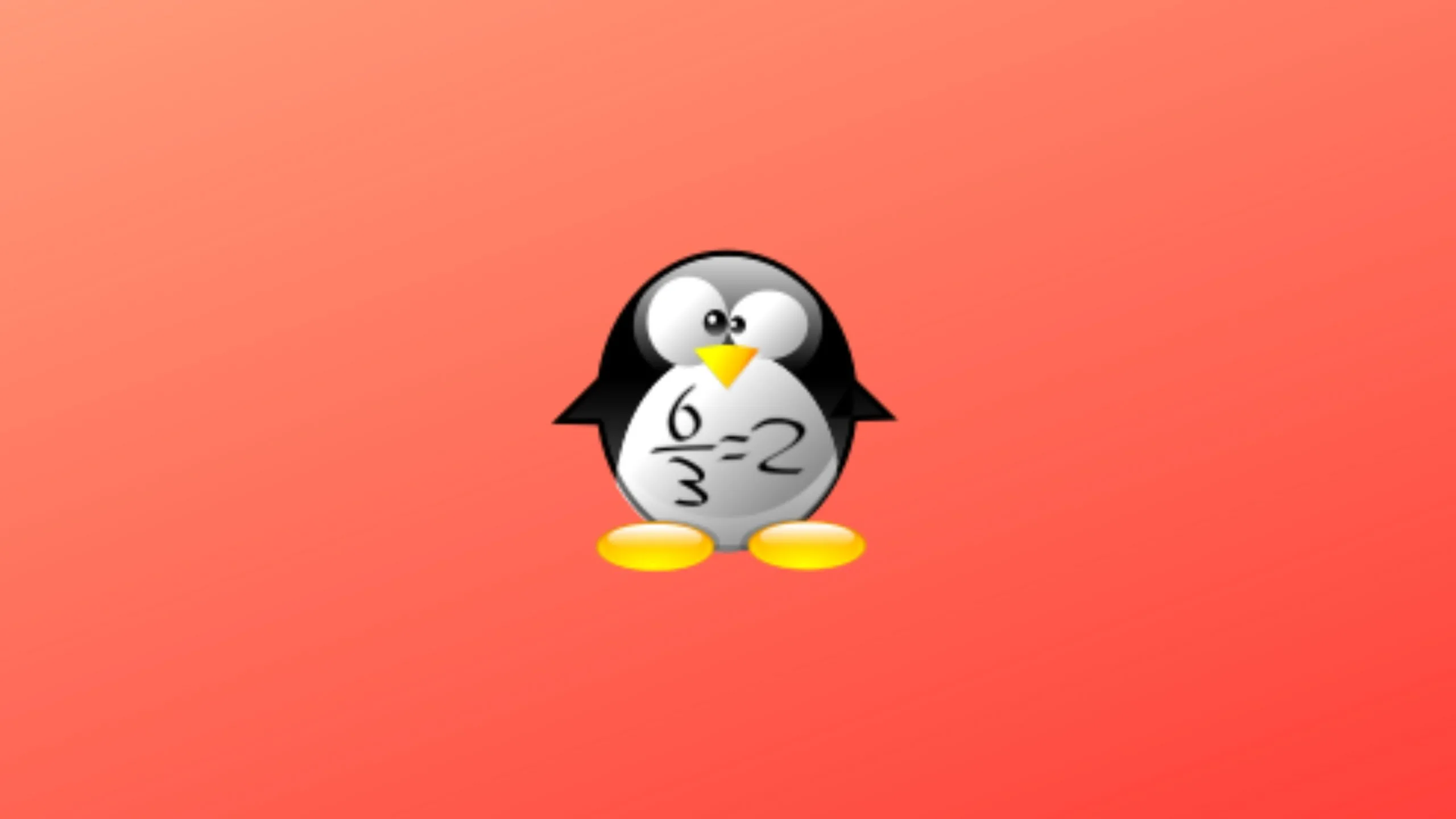 Imagem com a logo do aplicativo Tux com fundo laranja