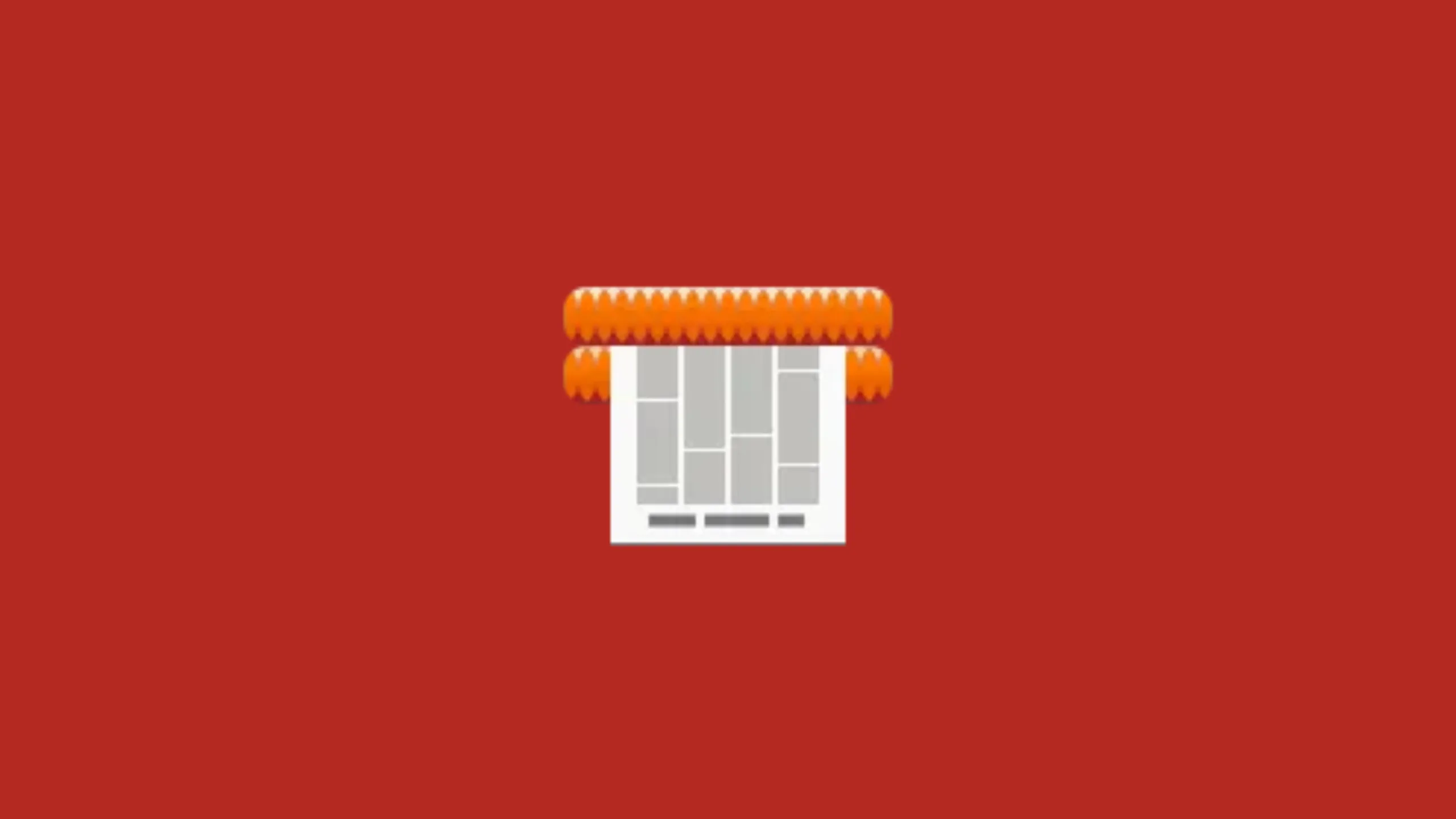 Imagem com a logomarca do Pulp com fundo vermelho