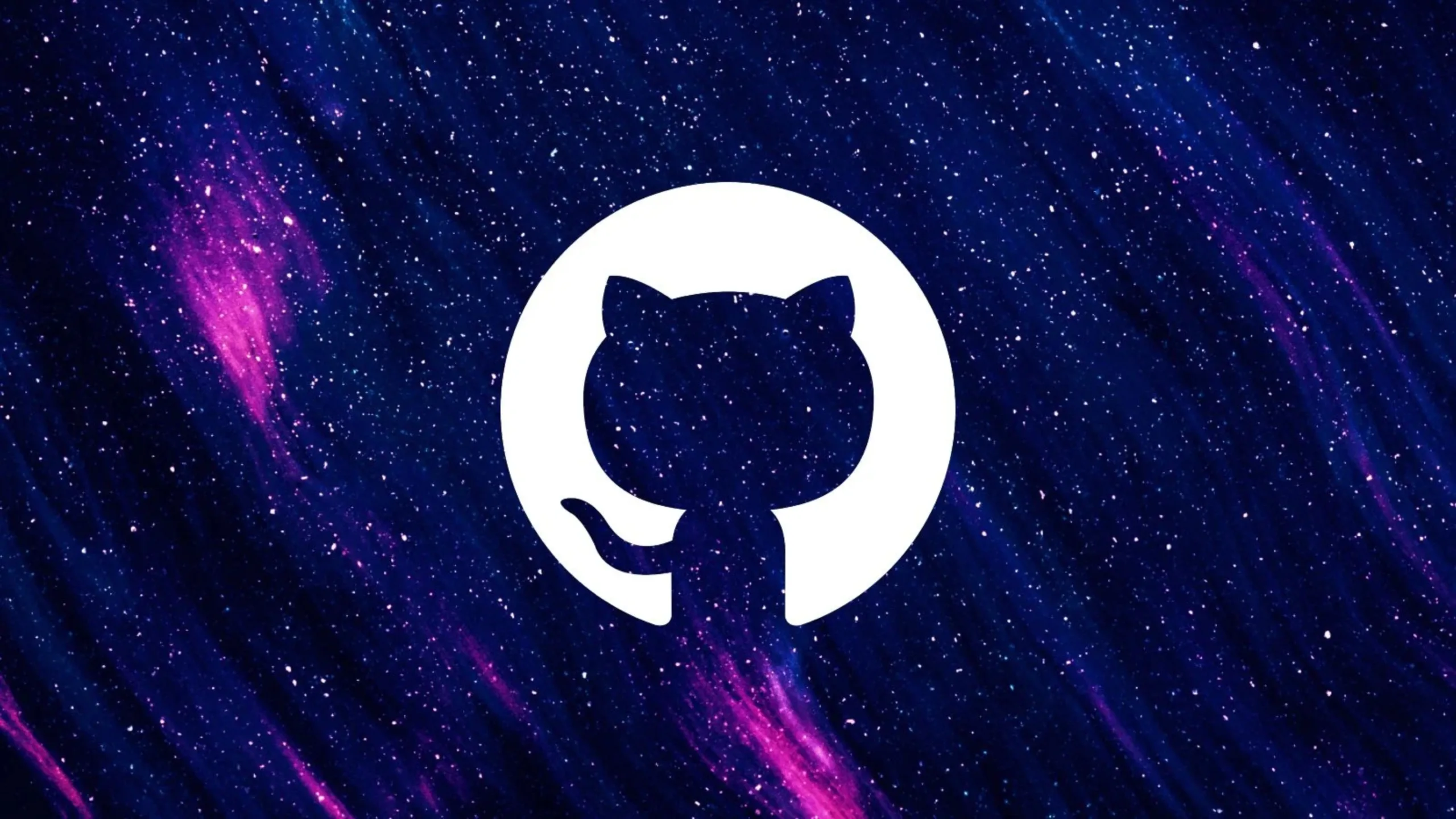Imagem com a logomarca do GitHub com fundi azul