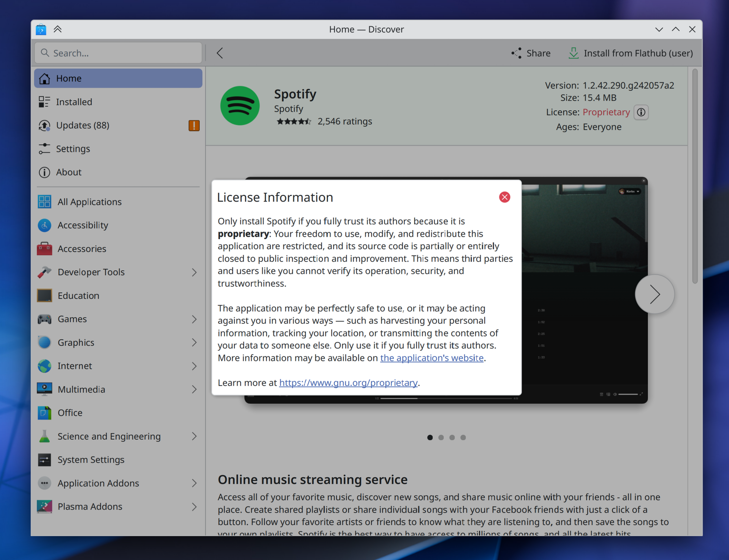Spotify proprietary