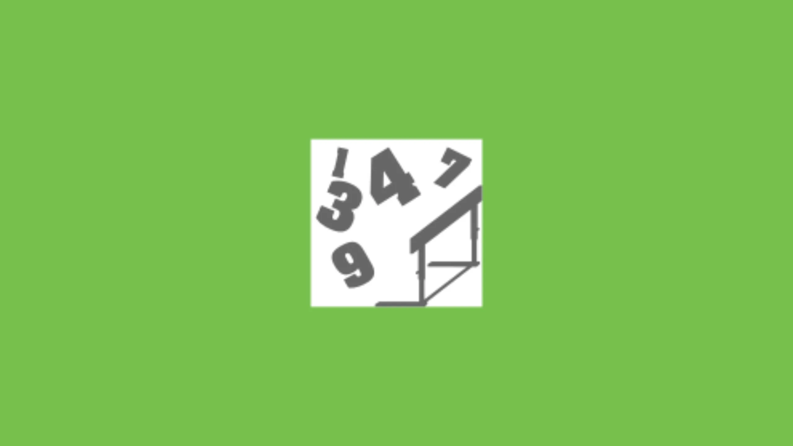 Imagem com a logomarca do Math Hurdler com fundo verde