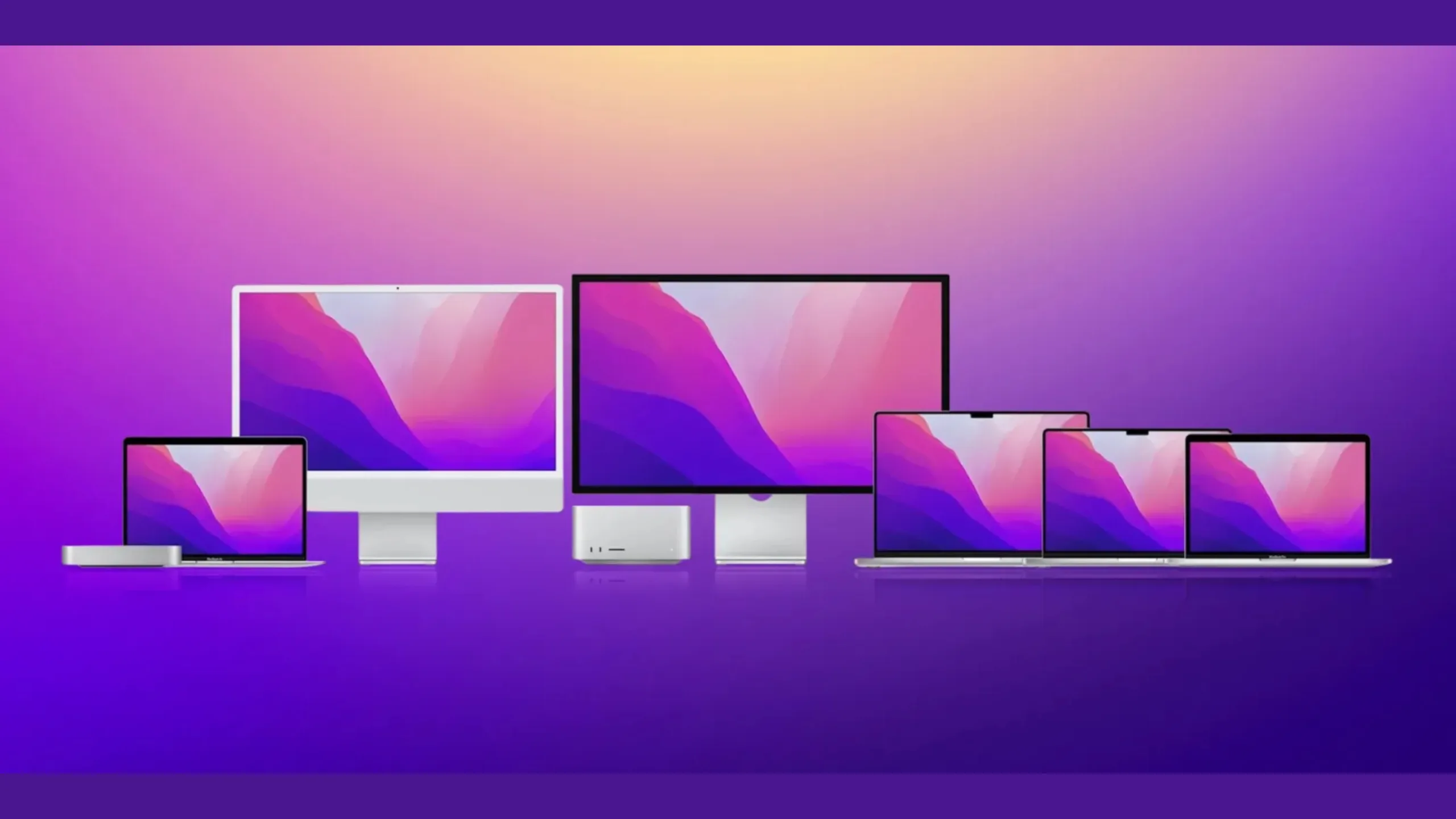 Imagem com produtos Apple