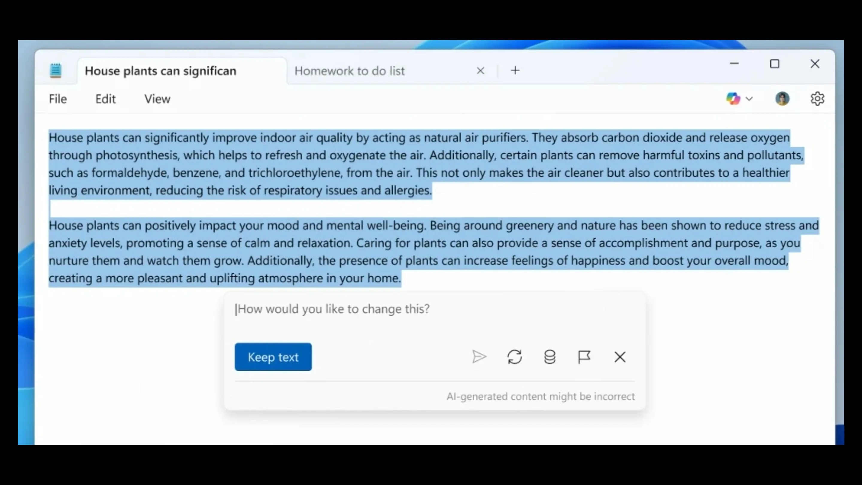 Bloco de Notas do Windows 11 ganha recurso de escrita por IA integrado 2 Bloco de Notas Windows 11