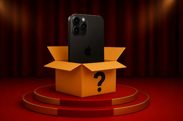 a cell phone in a box
