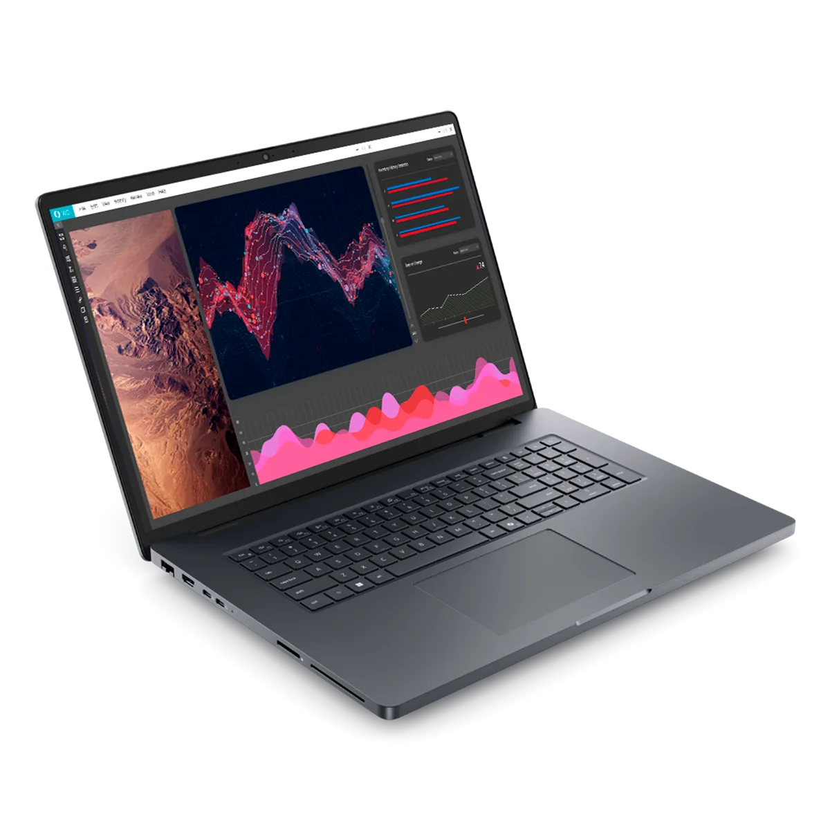 A Dell Technologies e a revolução da IA: hardware de ponta para a próxima geração da computação 2 a laptop with a screen showing graphics