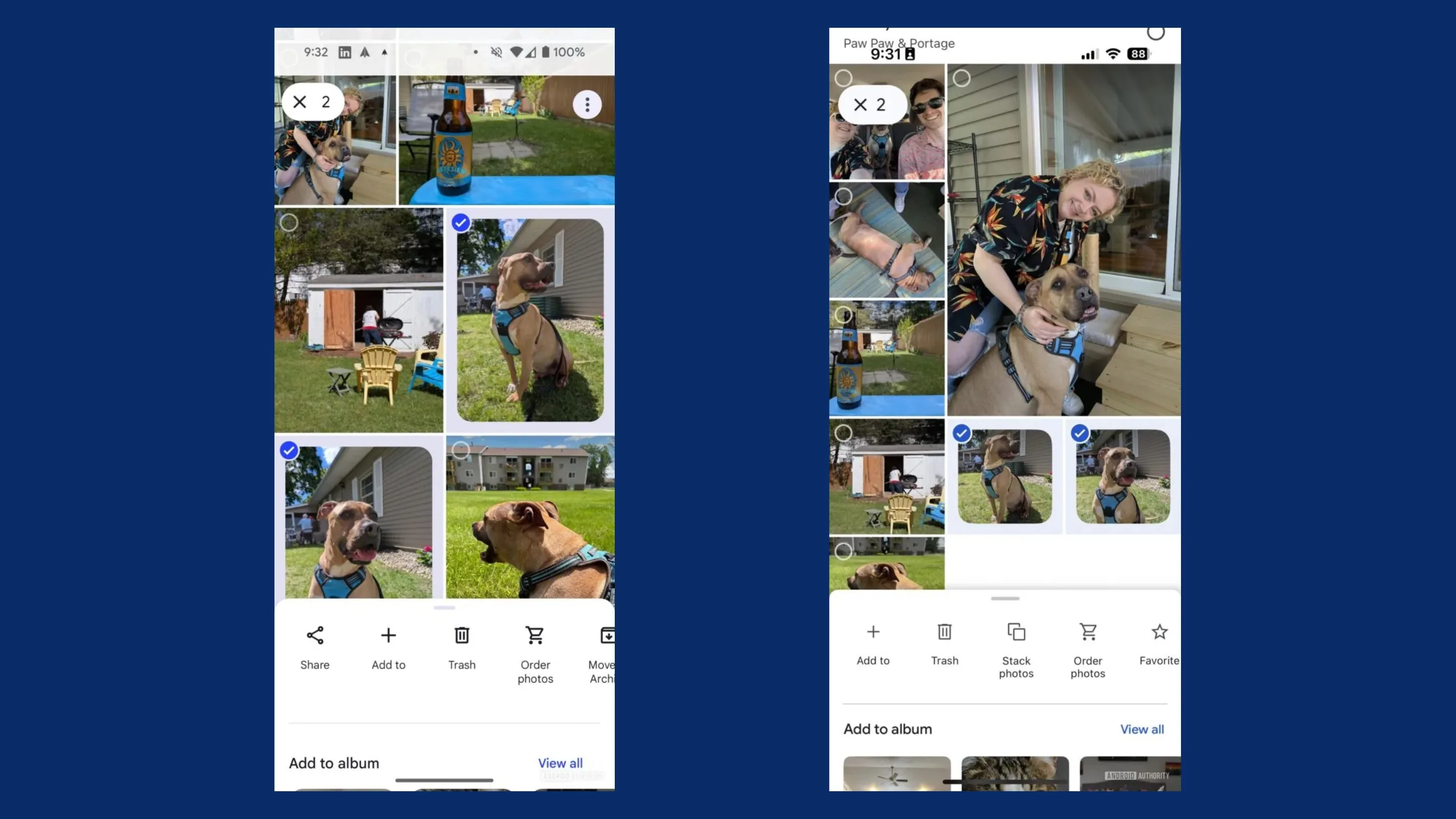 Google Fotos permite empilhamento manual de imagens no iOS 2 Google Fotos