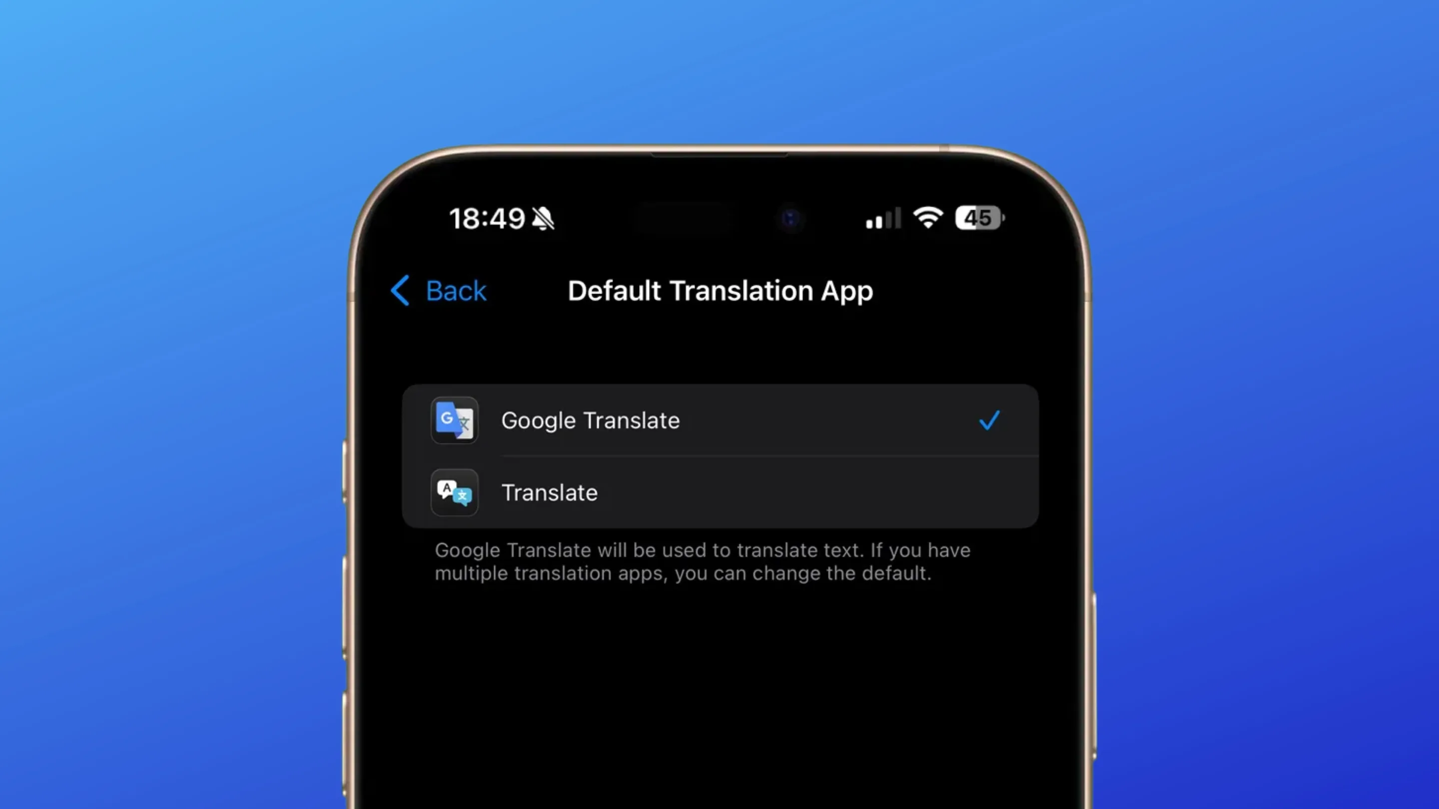 Google Tradutor ganha integração nativa como app padrão no iOS 2 Google Tradutor iOS