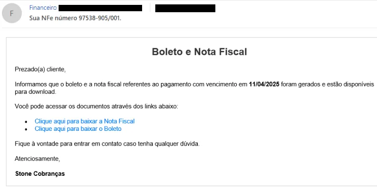 a screenshot of a email