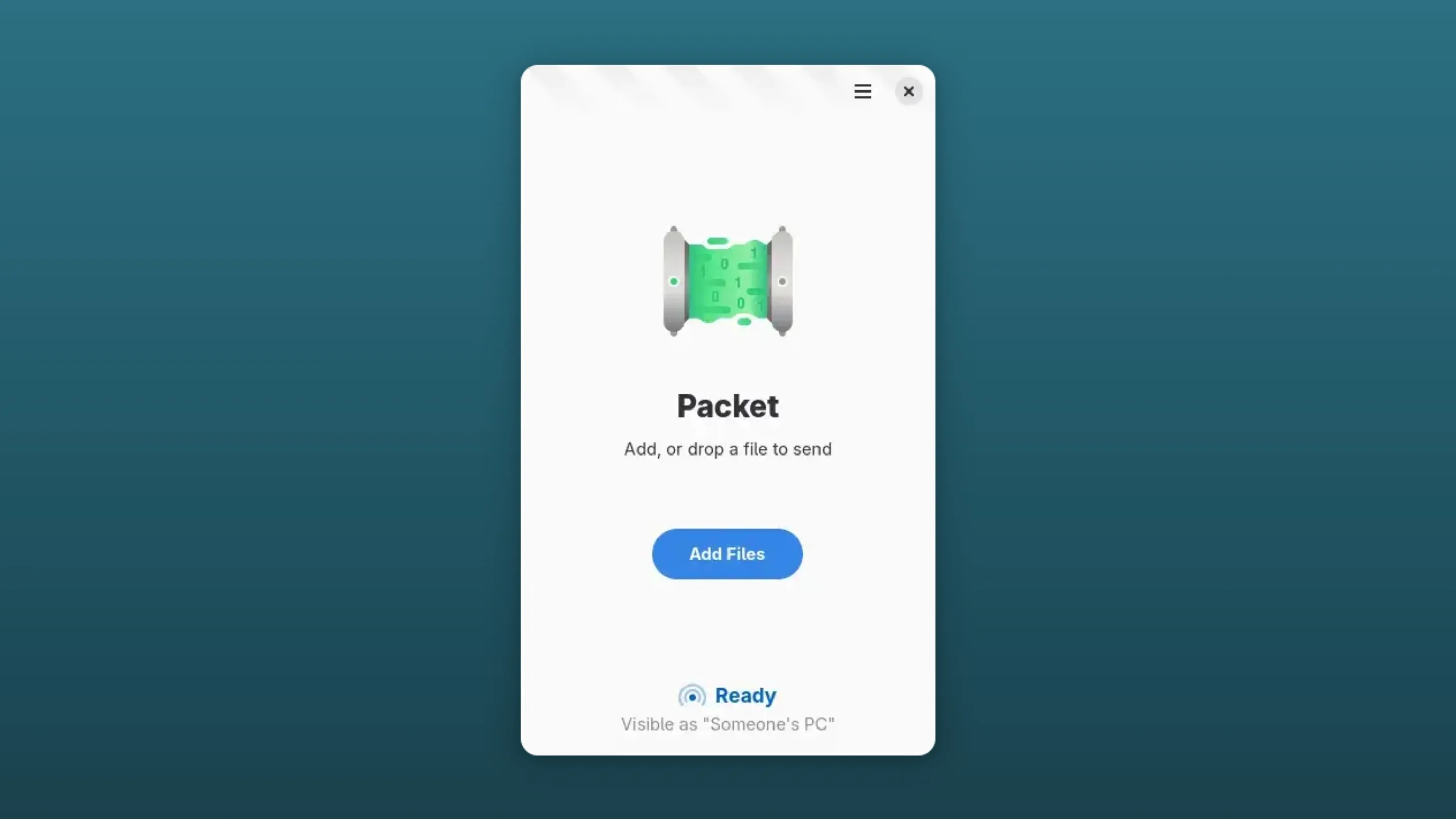 Imagem com a interface do Packet